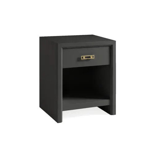 Malibu 1-Drawer Nightstand - Carbon Oak