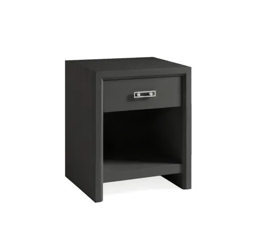 Malibu 1-Drawer Nightstand - Carbon Oak