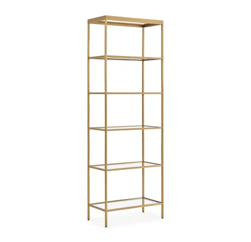 Vienna Bookcase - Brushed Brass