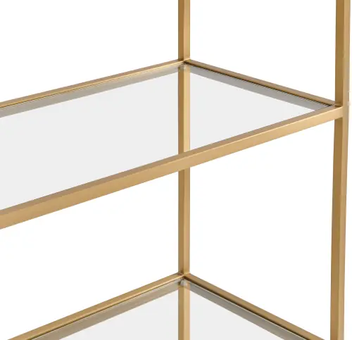 Vienna Bookcase - Brushed Brass