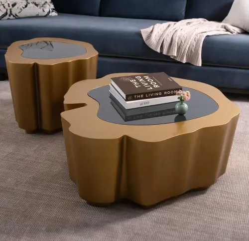 Amorphous Cocktail Table - Bronze