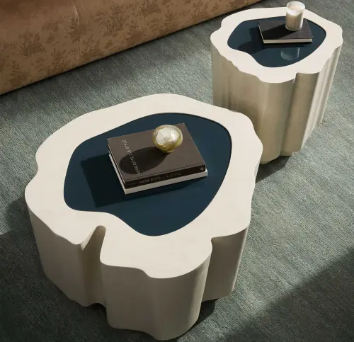 Amorphous Cocktail Table - White