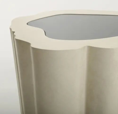 Amorphous Side Table - White