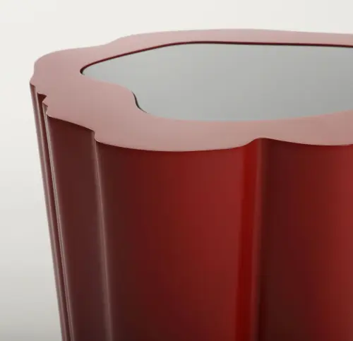 Amorphous Side Table - Red