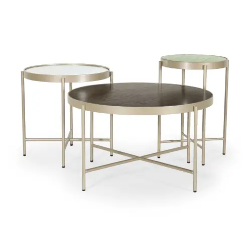 Turino Medium Table - Poppy/Champagne