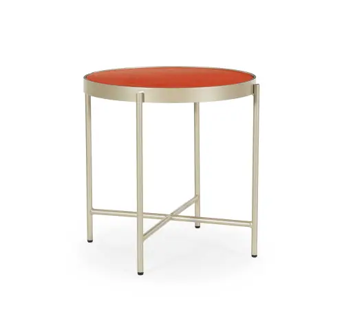 Turino Small Table - Poppy/Champagne