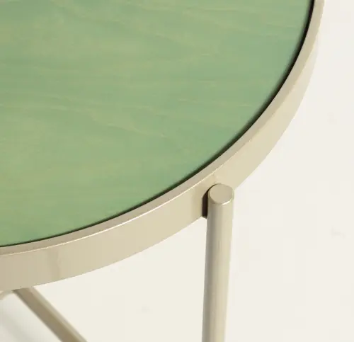 Turino Large Table - Sage/Champagne
