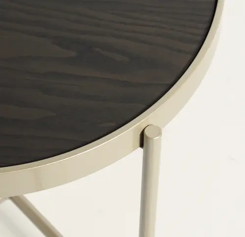Turino Large Table - Storm/Champagne