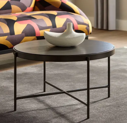 Turino Drinks Table - Poppy/Bronze