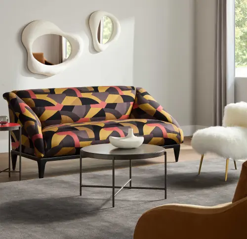 Turino Drinks Table - Poppy/Bronze