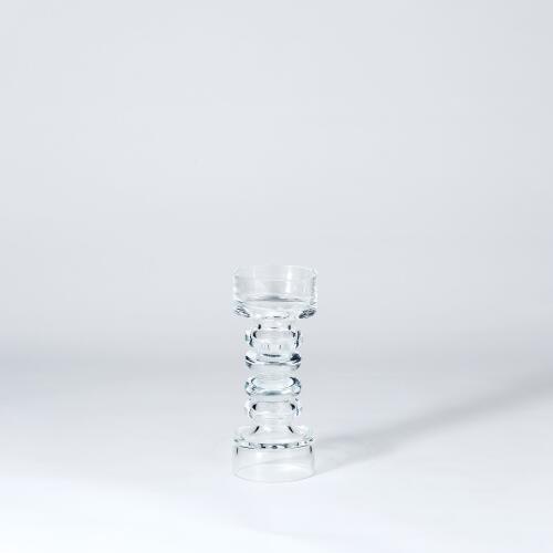 Glass Ribbed Candleholder/Vase