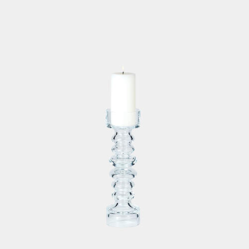 Glass Ribbed Candleholder/Vase