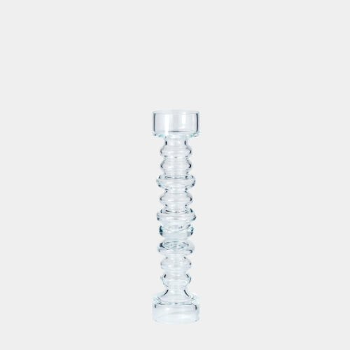 Glass Ribbed Candleholder/Vase