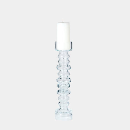 Glass Ribbed Candleholder/Vase