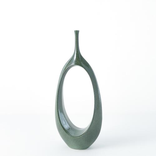Open Ring Vase-Emerald