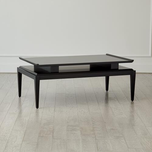 Poise Cocktail Table-Black Satin