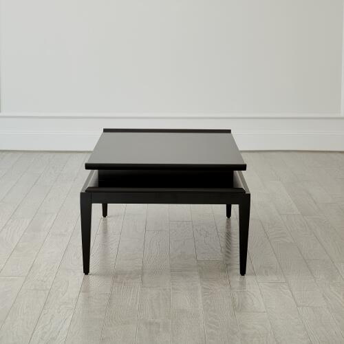 Poise Cocktail Table-Black Satin