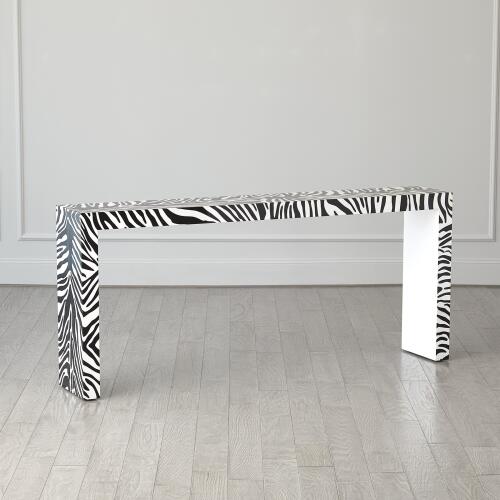 Parson Table-Zebra Lacquer