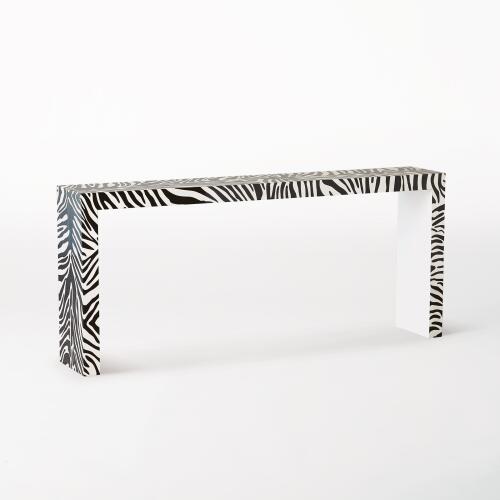 Parson Table-Zebra Lacquer