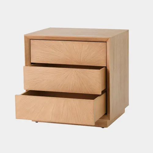 Burst Left Bedside Chest-Nutmeg