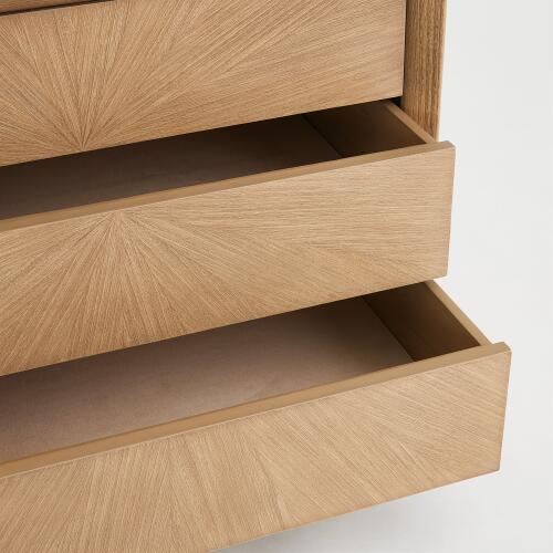 Burst Bedside Chest-Nutmeg