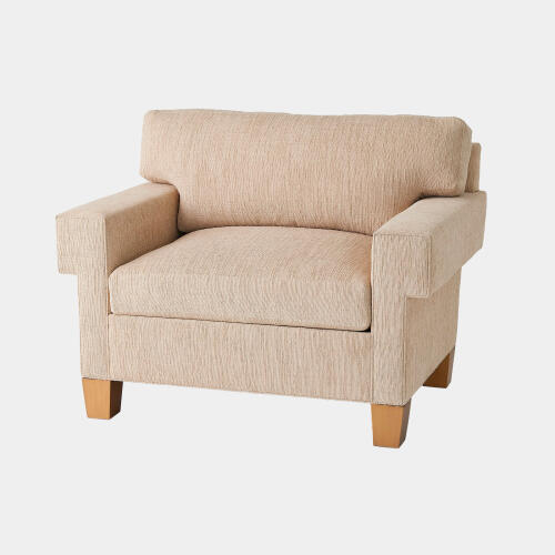 Zosia Sqaure Arm Chair-Natural