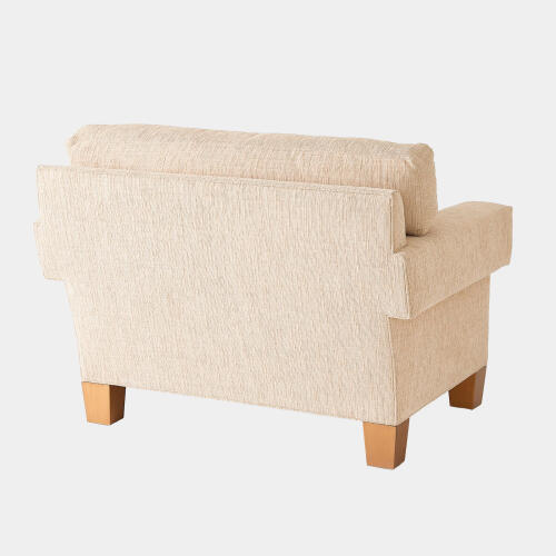 Zosia Sqaure Arm Chair-Natural