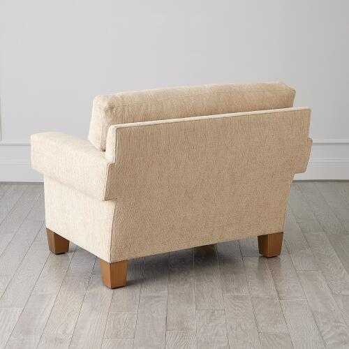 Square Arm Chair-Natural