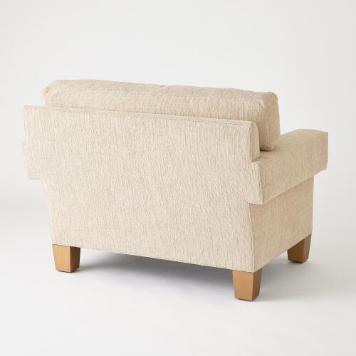 Square Arm Chair-Natural