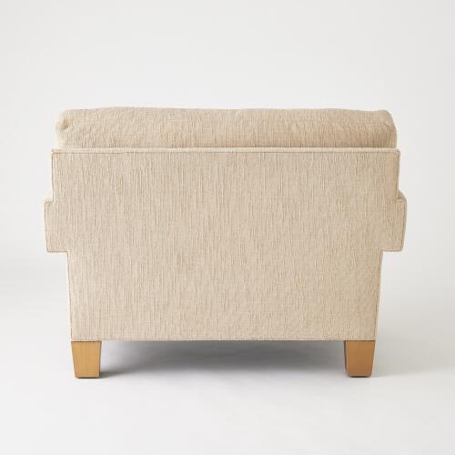 Square Arm Chair-Natural