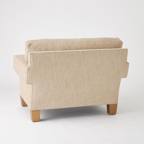 Square Arm Chair-Natural