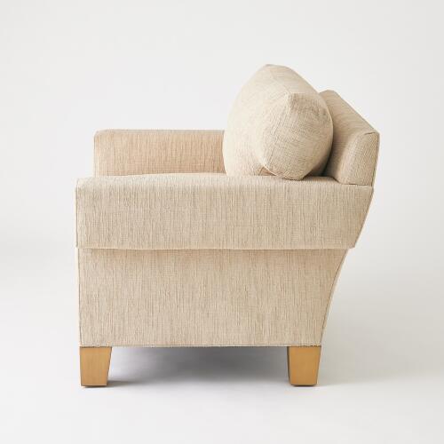 Square Arm Chair-Natural