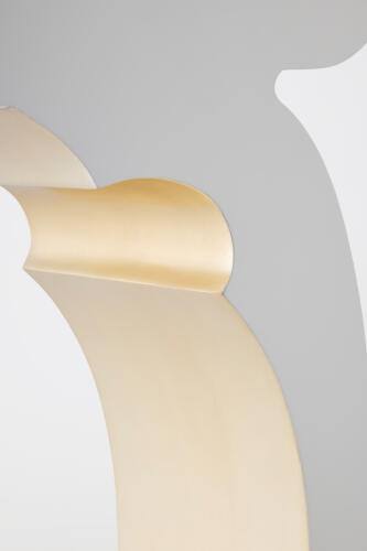 Chinoise Slice Console-Ivory/Rose Silver Leaf