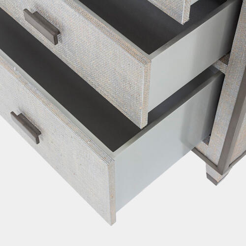 Argento Glass for Ann Gish Chest of Drawers