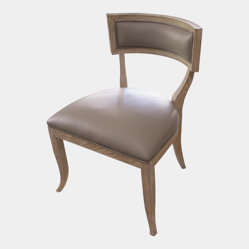 Klismos Chair-Gray Leather