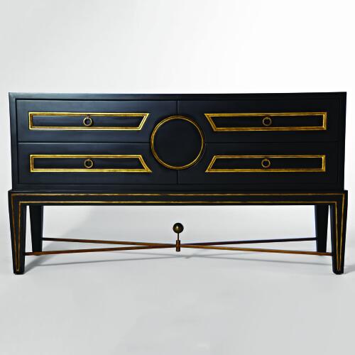 collector's cabinet-console-black