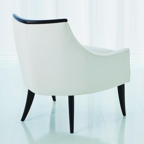 Boomerang Chair-Ebony-Muslin