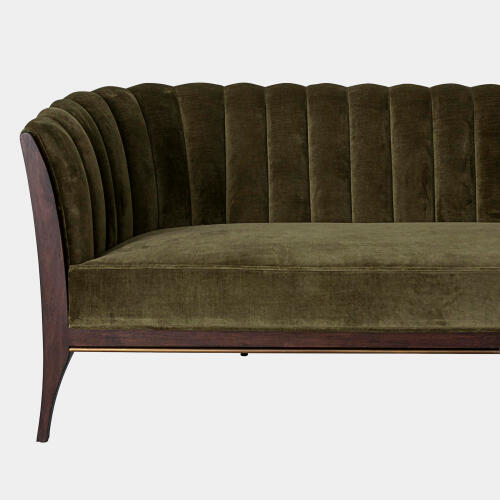 Connor Channel Back Sofa-Muslin