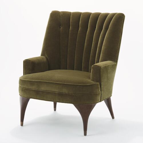 Duncan Chair-Moss Velvet
