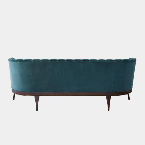 Connor Channel Back Sofa-Dragonfly Velvet