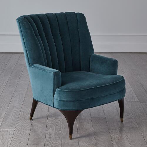 Duncan Chair-Dragonfly Velvet