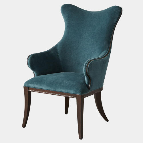 Evelyn Chair-Dragonfly Velvet