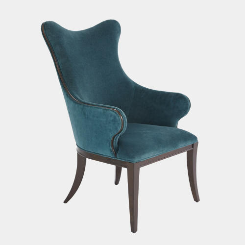 Evelyn Chair-Dragonfly Velvet