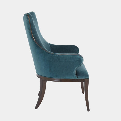 Evelyn Chair-Dragonfly Velvet