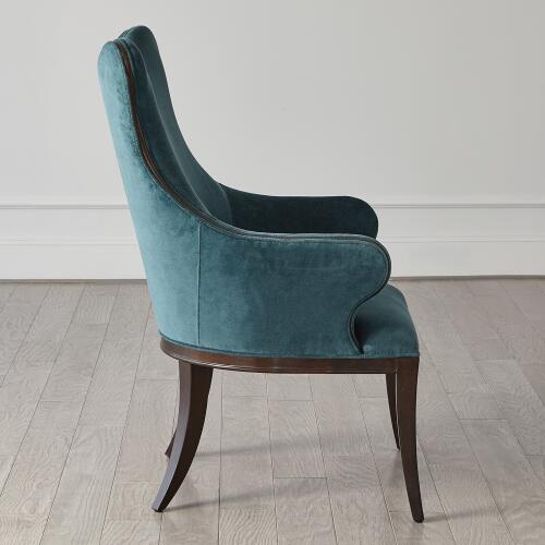 Evelyn Chair-Dragonfly Velvet