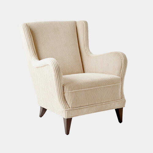 Lounge Chair-Wide Wale Corduroy-Vanilla
