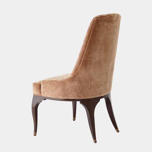 Douglas Channel Tufted Dining Chair-Muslin