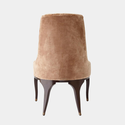 Douglas Channel Tufted Dining Chair-Muslin