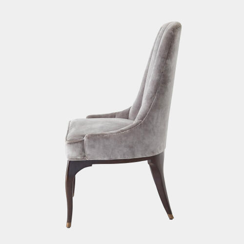 Douglas Channel Tufted Dining Chair-Gargoyle