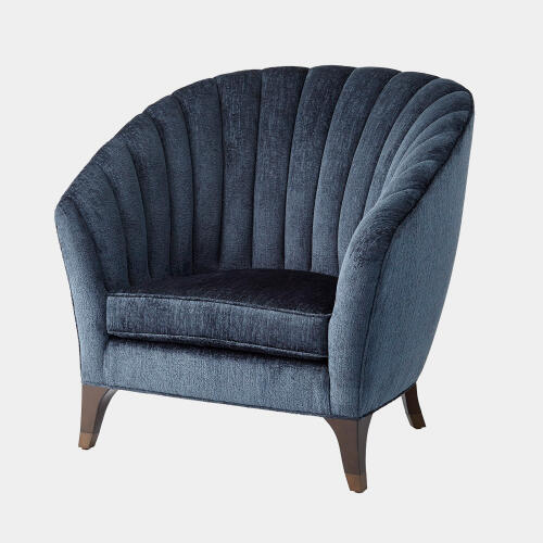 Luxe Lounge Chair-Indigo